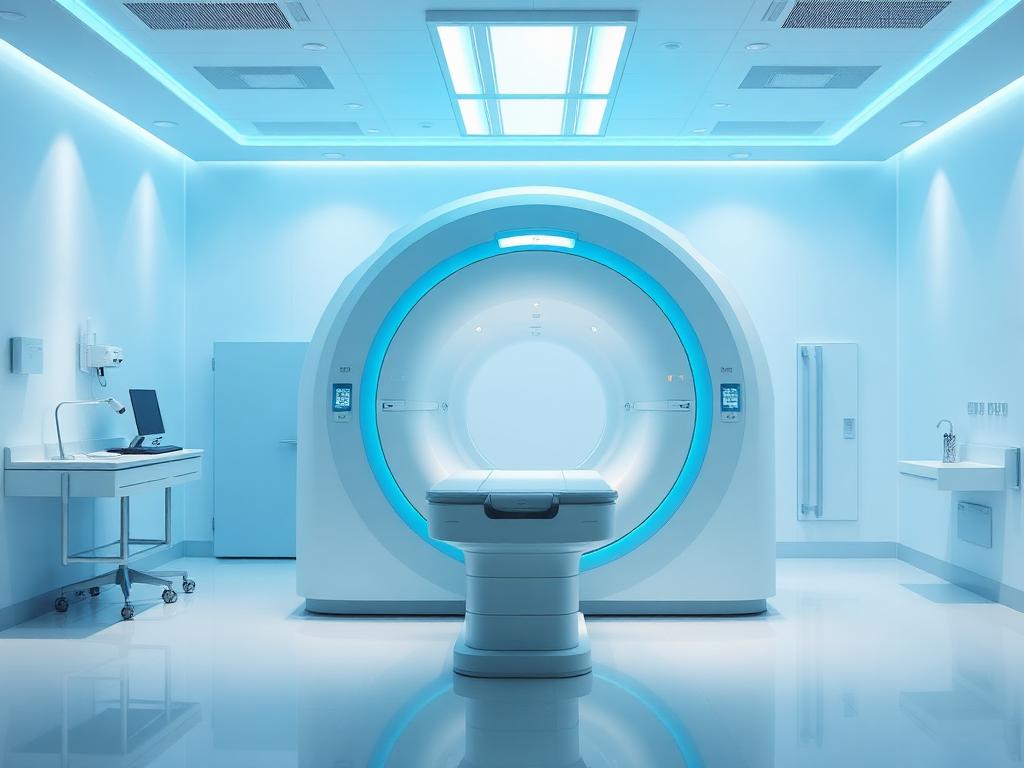 MRI scanner in a modern imaging suite